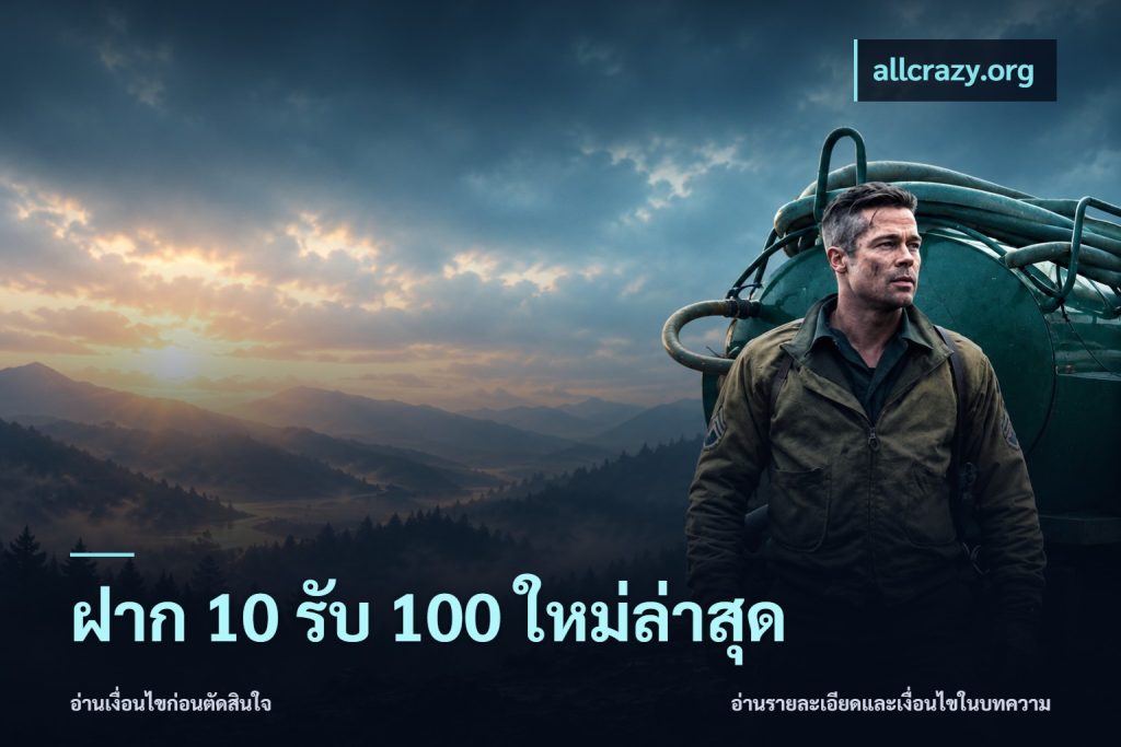 ฝาก 10 รับ 100 ใหม่ล่าสุด