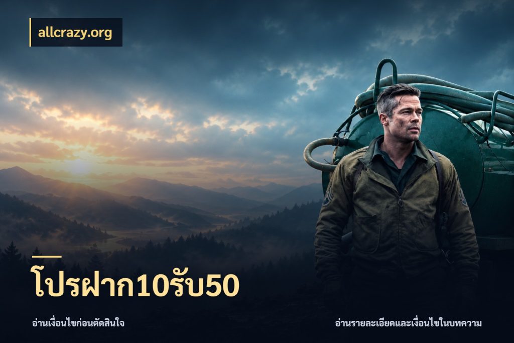 โปรฝาก10รับ50 เครดิตกับรูปแบบโปรที่ตรงใจ ในมุม allcrazy.org