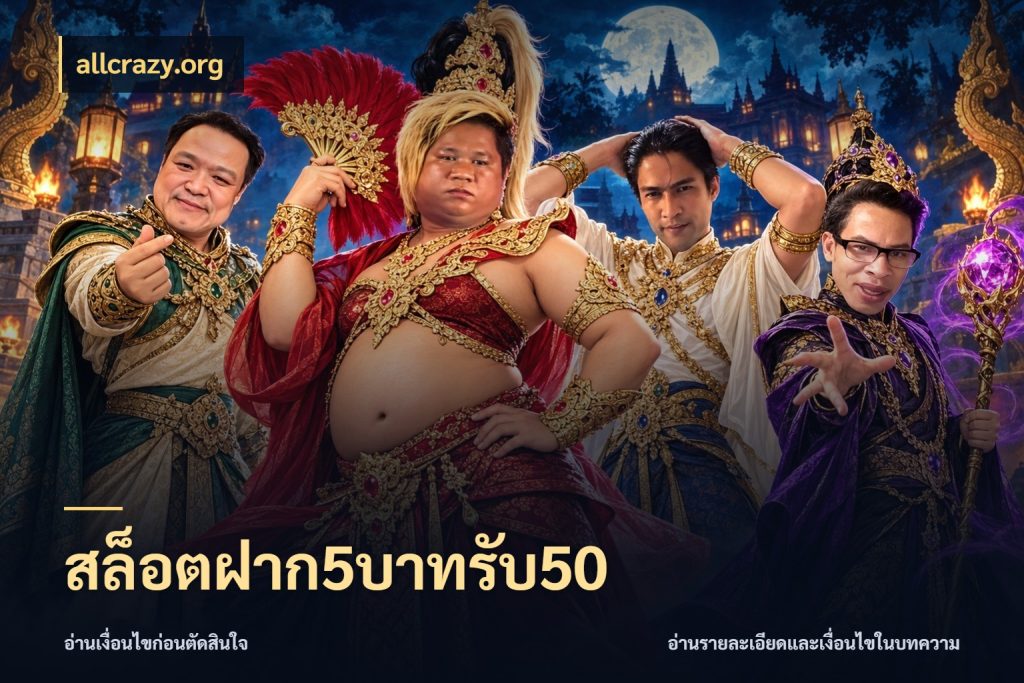 สล็อตฝาก5บาทรับ50 allcrazy.org จับประเด็นยอดรับก่อนเลือกความสนุก