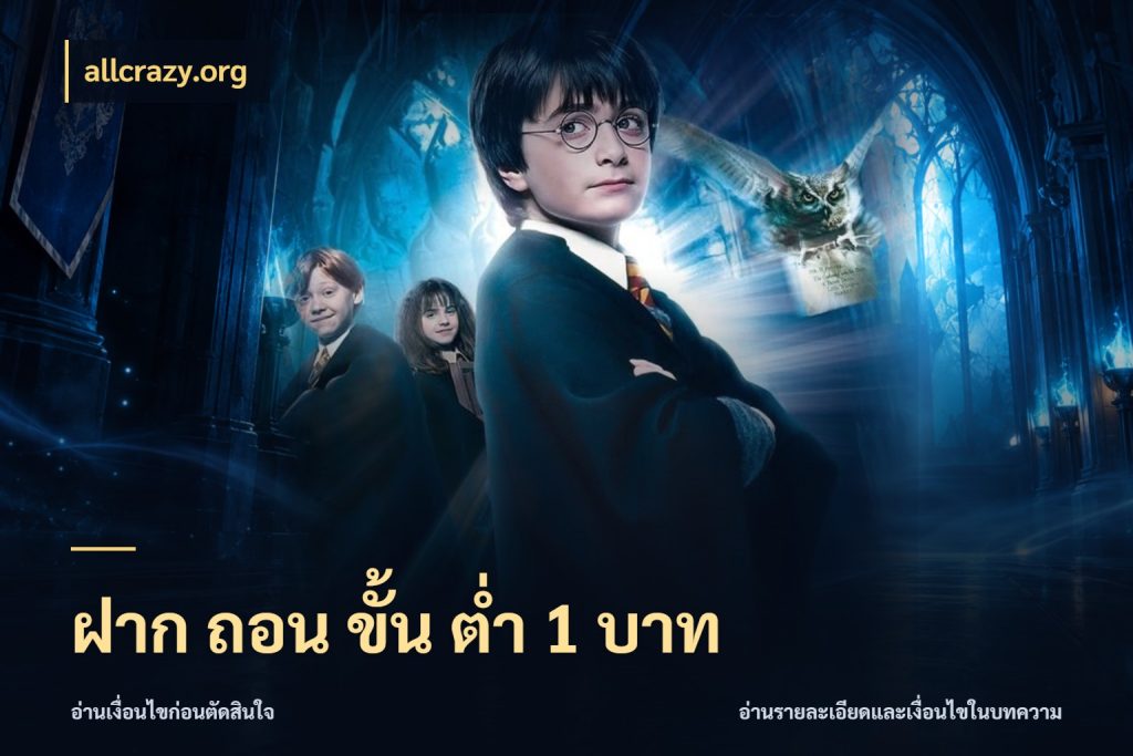 ฝาก ถอน ขั้น ต่ำ 1 บาท สายทุนน้อยเลือกความสนุกให้พอดี กับ allcrazy.org
