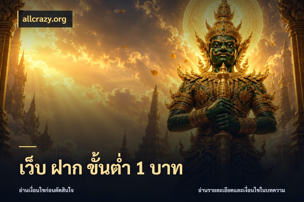 เว็บ ฝาก ขั้นต่ำ 1 บาท สายทุนน้อยเลือกความสนุกให้พอดี กับ allcrazy.org