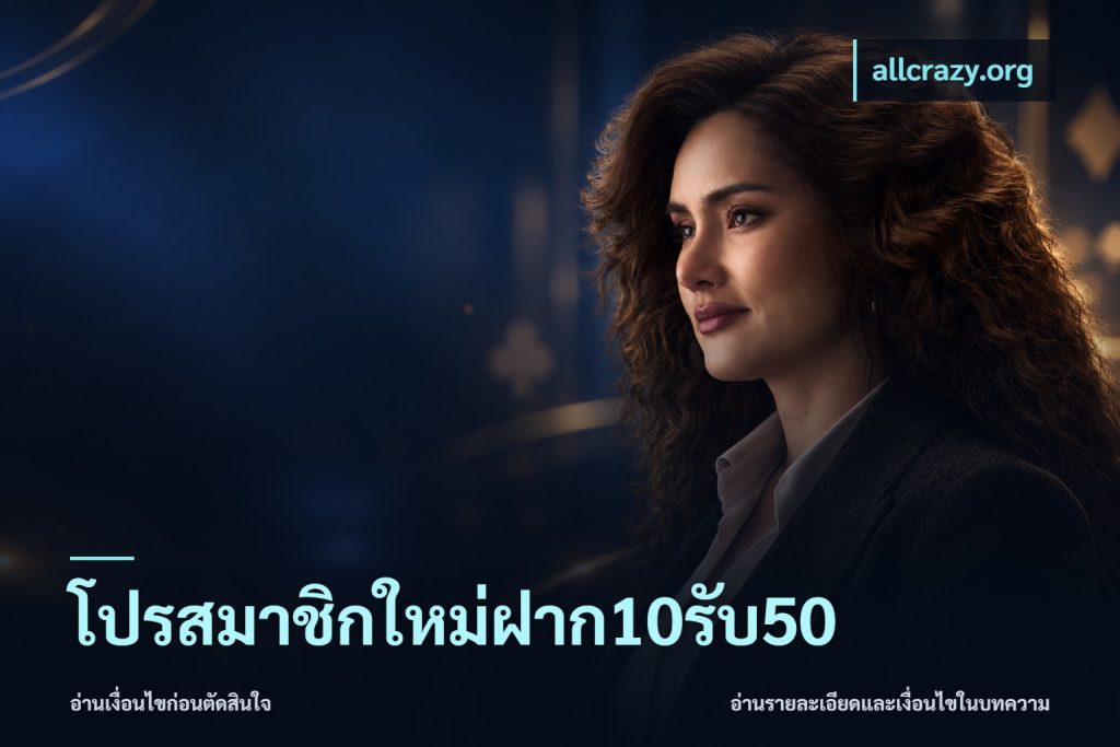 โปรสมาชิกใหม่ฝาก10รับ50