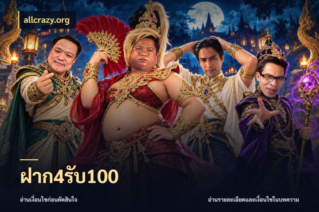 ฝาก4รับ100 allcrazy.org จุดเด่นของเครดิตที่คนชอบเกมอยากรู้