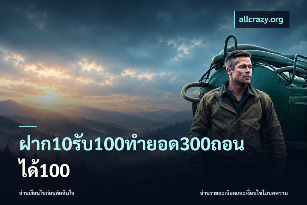 ฝาก10รับ100ทํายอด300ถอนได้100