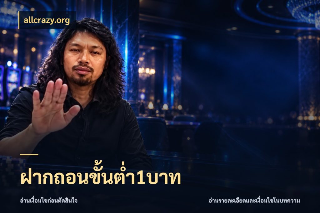 ฝากถอนขั้นต่ำ1บาท เปิดมุมยอดเริ่มต้นสำหรับคนชอบเกม ในมุม allcrazy.org